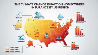 The Climate Change Impact on Homeowners Insurance by US Region