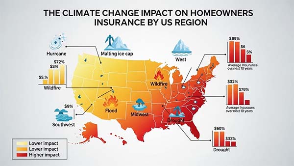The Climate Change Impact on Homeowners Insurance by US Region
